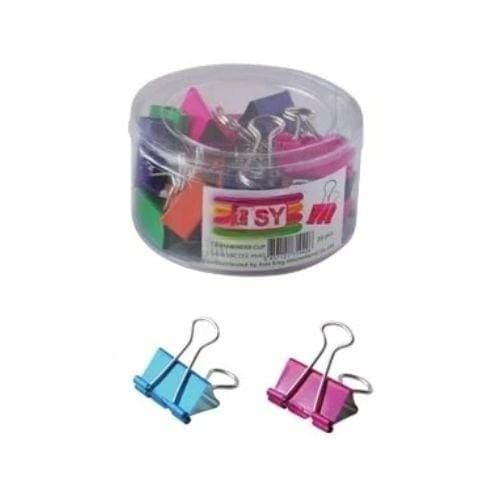 คลิปหนีบสีทึบ E'SY No.110C