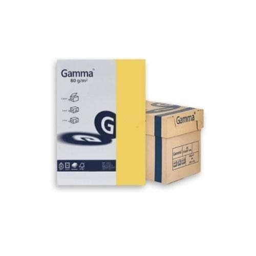 กระดาษถ่ายเอกสารสี GAMMA No.304 สีเหลืองเข้ม