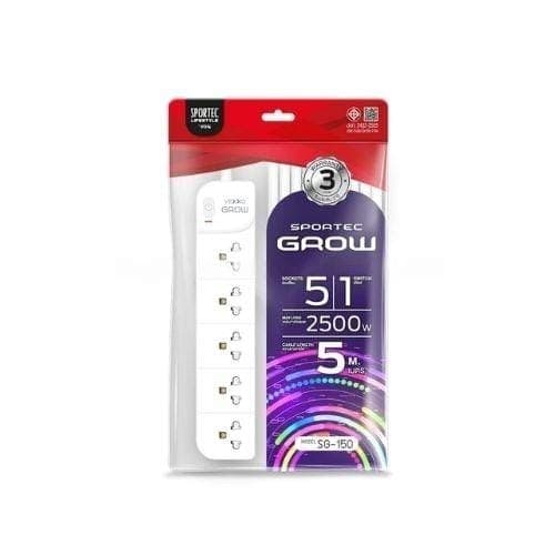 รางปลั๊กไฟ VEXXO F5STB-VG01-1502 สีขาว
