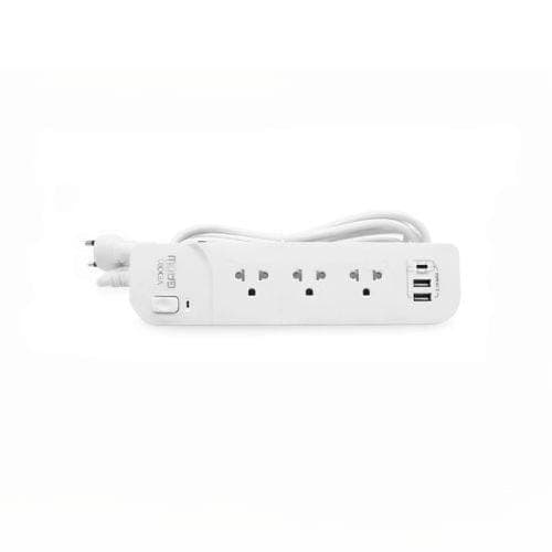 รางปลั๊กไฟ VEXXO F5STB-VG01-1331 สีขาว