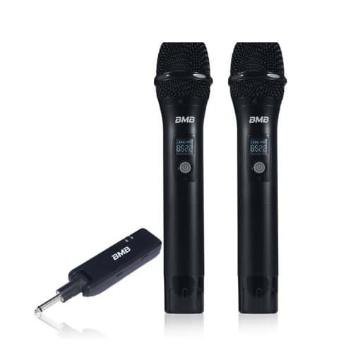 ไมโครโฟนไร้สายแบบมือถือคู่ (BMB WH-210)