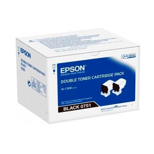 หมึกโทนเนอร์เลเซอร์ EPSON S050751 Double Pack Black