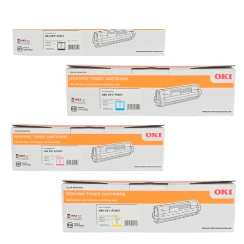 หมึกโทนเนอร์เลเซอร์ OKI C831 BK / C / M / Y