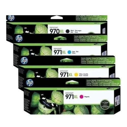 หมึกอิงค์เจ็ท HP 970XL BK (CN625AA) / HP 971XL C (CN626AA) / HP 971XL M (CN627AA) / HP 971XL Y (CN628AA)