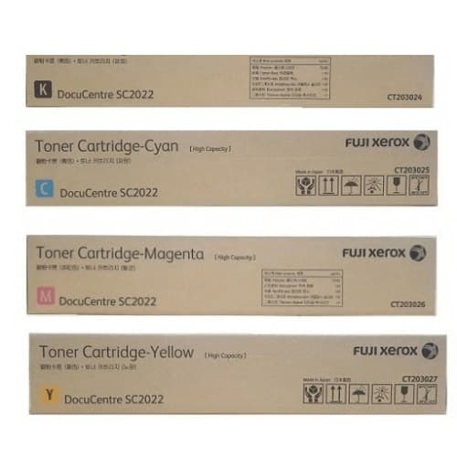 หมึกโทนเนอร์เลเซอร์ FUJIFILM CT203024 BK /  CT203025 C / CT203026 M / CT203027 Y
