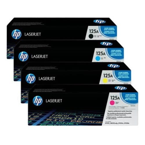 หมึกโทนเนอร์เลเซอร์ HP125A (CB540 BK) / HP 125A (CB541 C) / HP 125A (CB542 M) / HP 125A (CB543 Y)