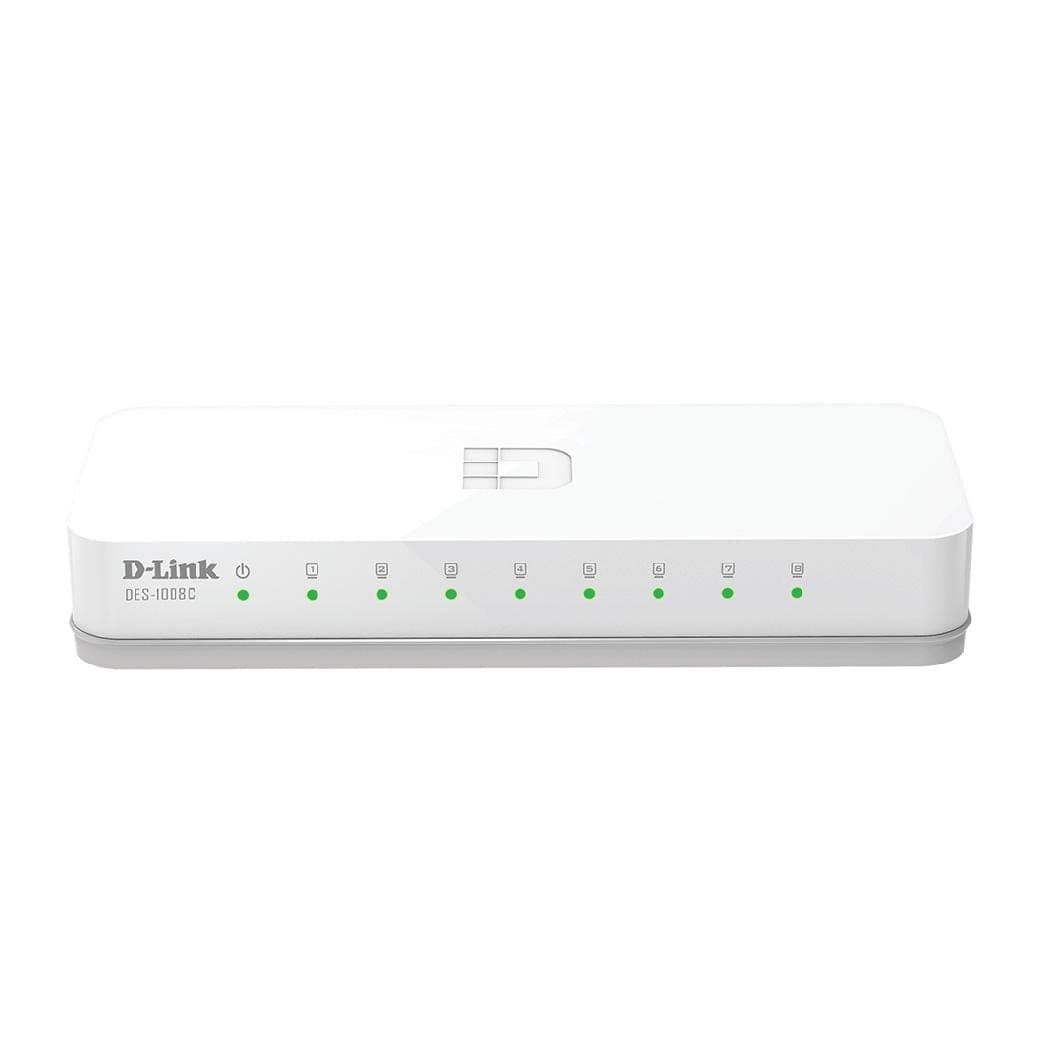 D-LINK รุ่น DES-1008C 8-Port 10/100 Mbps Unmanaged Switch