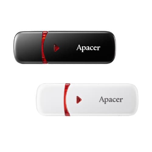 32 GB FLASH DRIVE (แฟลชไดร์ฟ) APACER AH333 (BLACK WHITE)