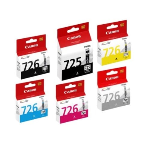 CANON PGI-725 BK CLI-726 BK CLI-726 C CLI-726 M CLI-726 Y CLI-726 GY