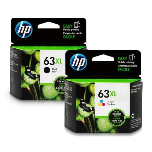 HP 63XL BK (F6U64AA) HP 63XL CO (F6U63AA)
