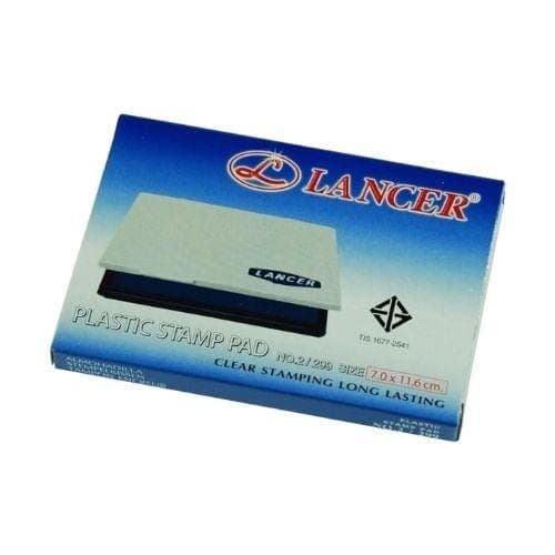 แท่นประทับ LANCER No.2 สีน้ำเงิน