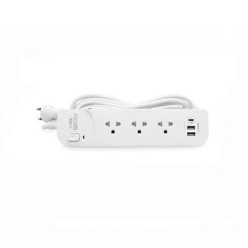 รางปลั๊กไฟ VEXXO F5STB-VG01-1332 สีขาว