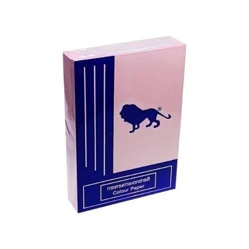 กระดาษถ่ายเอกสารสี สิงห์ No.P1 สีชมพู