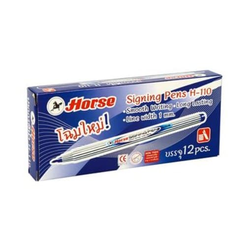 ปากกาเมจิก ตราม้า No.H-110 สีน้ำเงิน
