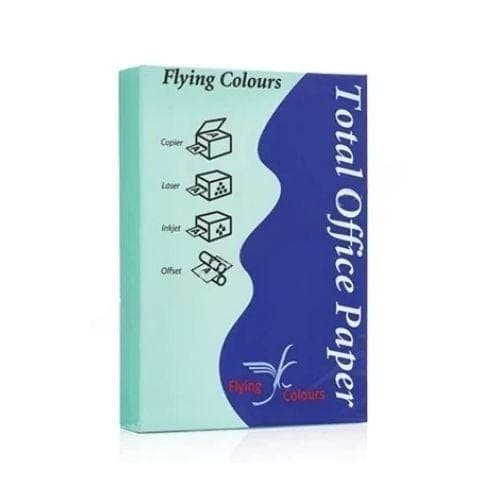 กระดาษถ่ายเอกสารสี Flying No.15 สีเขียวฟ้า 80G