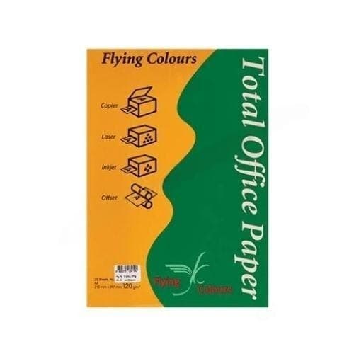 กระดาษถ่ายเอกสารสี Flying No.22 สีเหลืองทอง 120G
