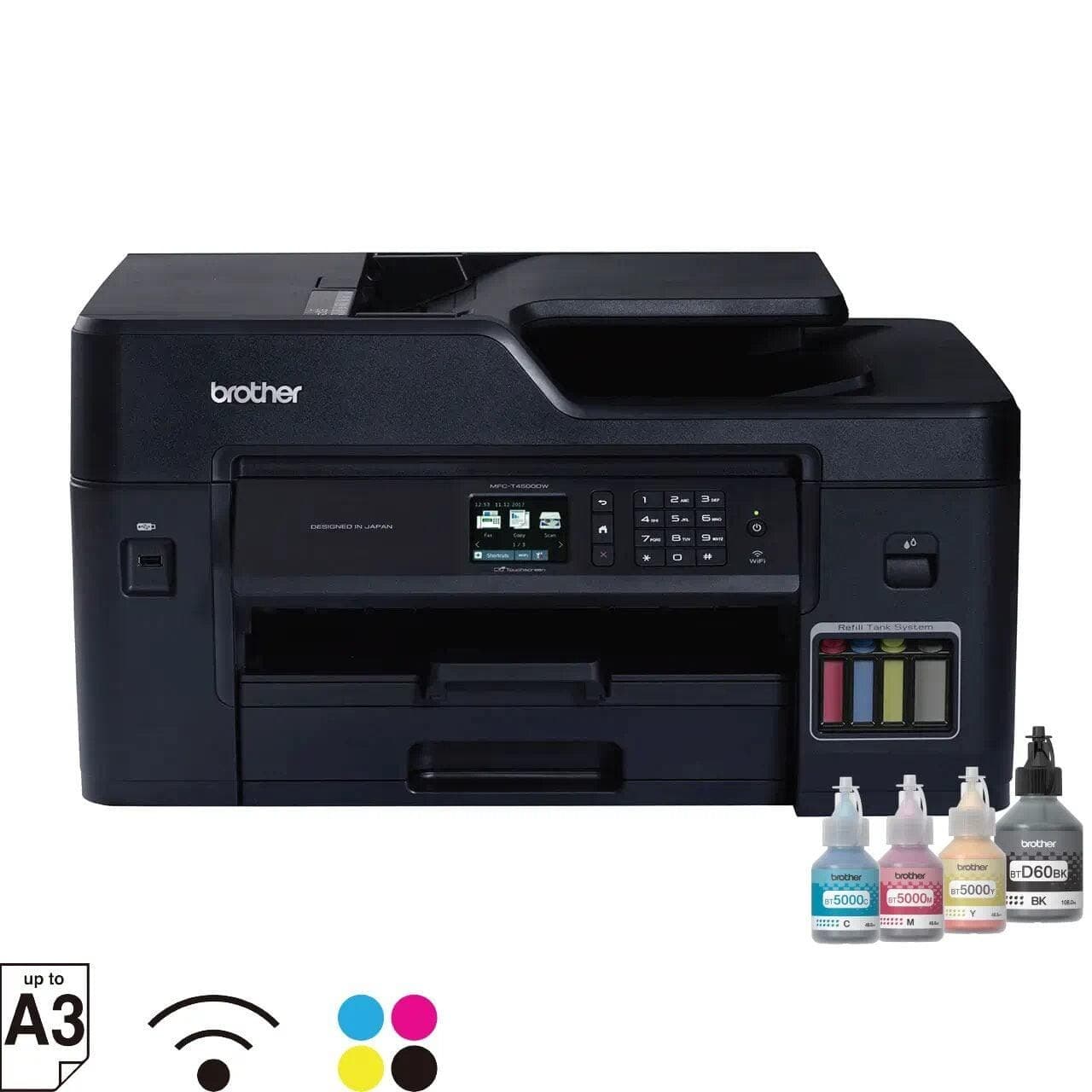 เครื่องปริ้นเตอร์มัลติฟังก์ชันอิงค์เจ็ท BROTHER MFC-T4500DW