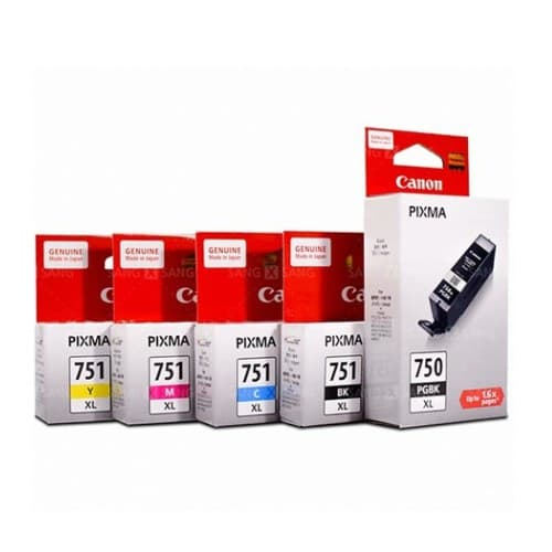 CANON PGI-750XL BK CLI-751XL BK CLI-751XL C CLI-751XL M CLI-751XL Y
